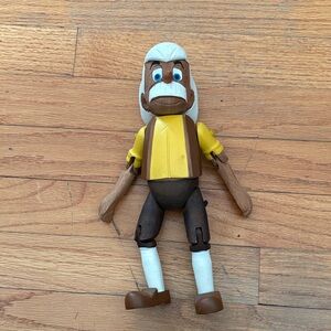 Vintage Style Wooden Puppet Boy Doll - Yellow & Brown